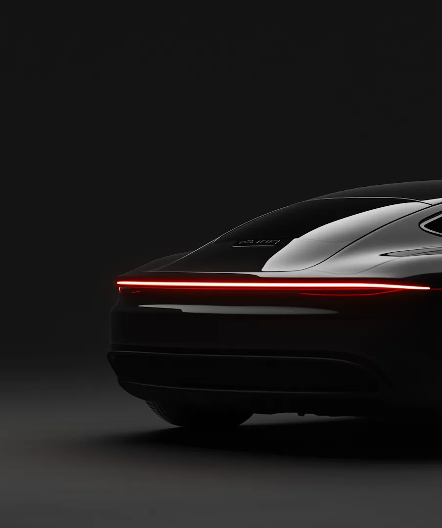 Vehicle prepared for winter driving conditions.