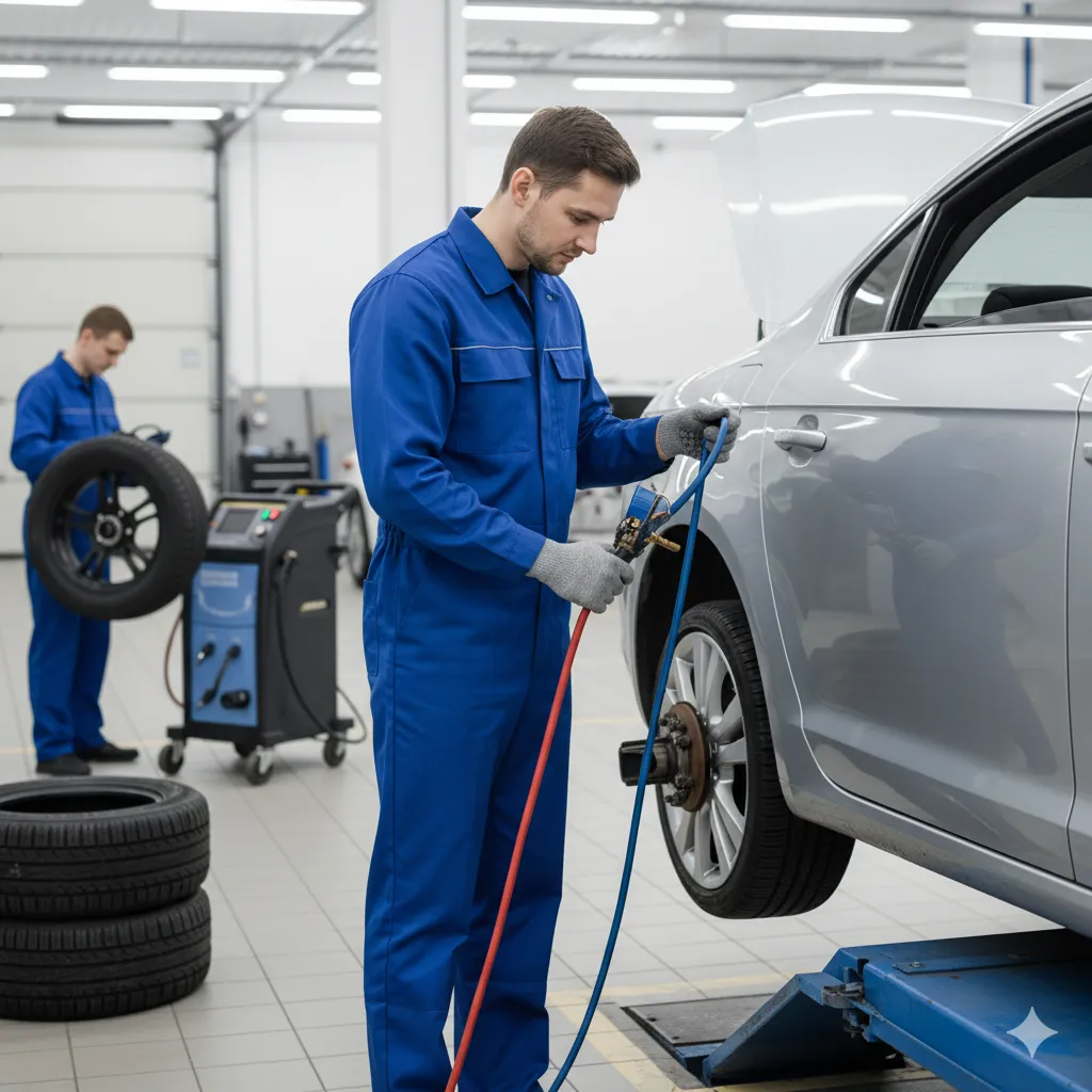 Tire rotation service